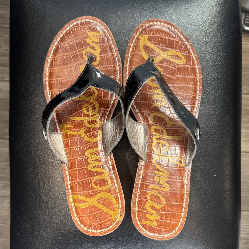 Sam Edelman Black and Brown Sandals